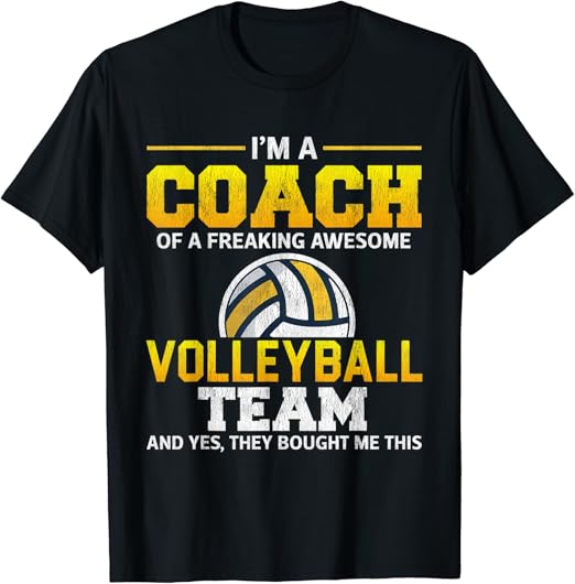 Awesome Volleyball Team Coach Volleyball Coach Gift TShirt Amazon.co